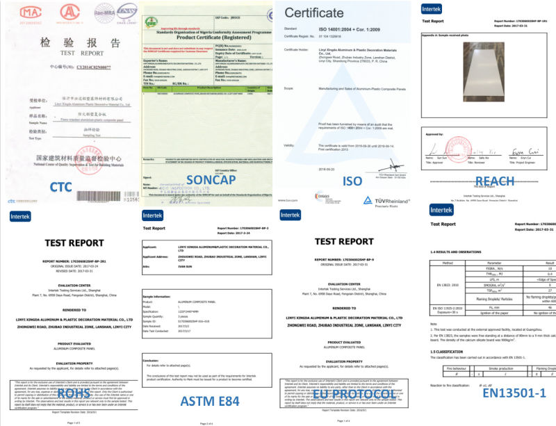 Aluminum Composite Panel and Aluminum Composite Material for Cladding with EU Standard