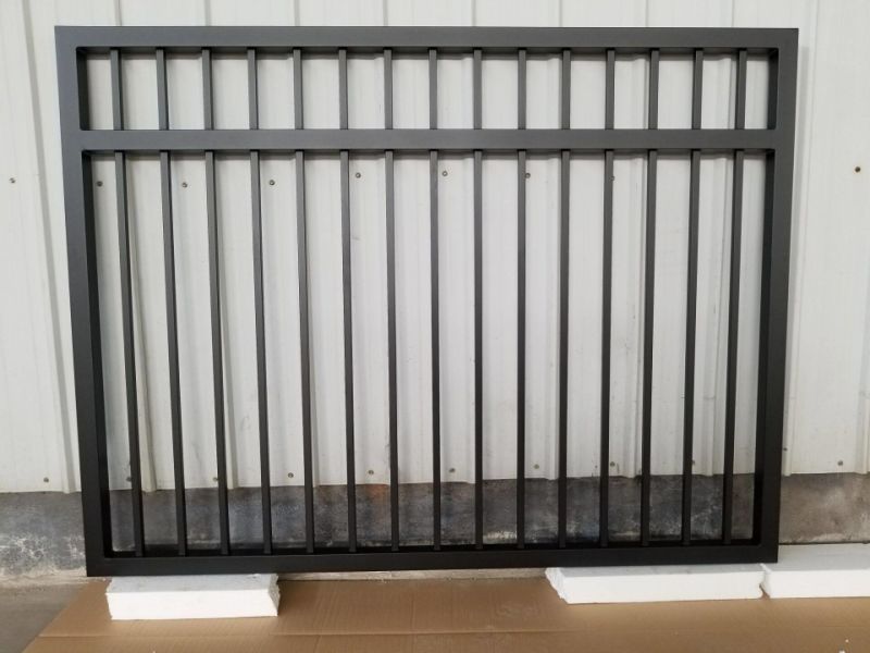 Commercial Security and Ornamental Aluminum Material Top Fence Panel