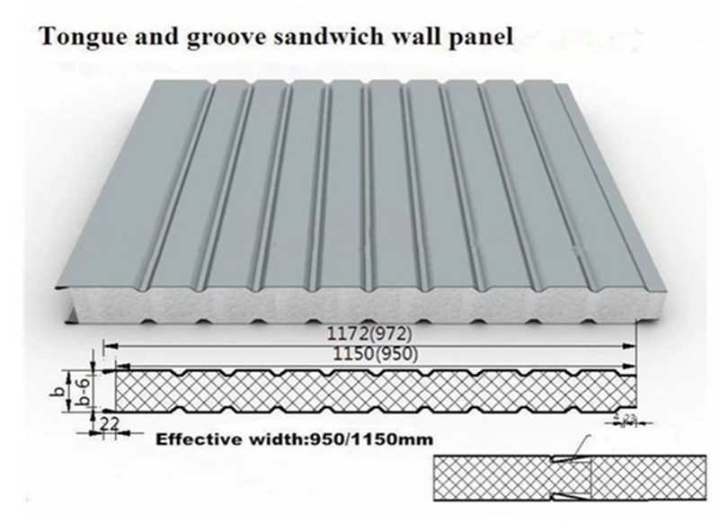 Shandong Composite Rock Wool Sandwich Panel/Rockwool Sandwich Panel