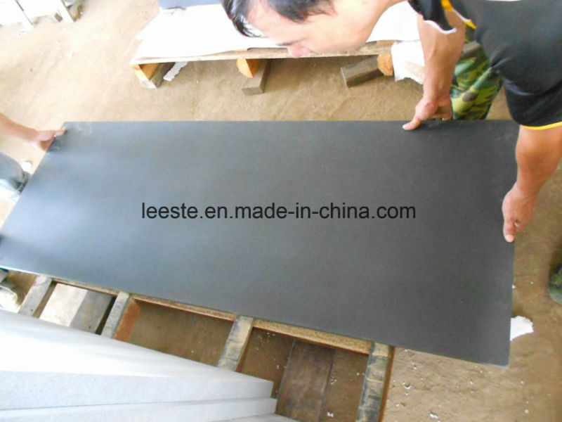 Best Price Cut to Size Flamed / Honed / Polished Hainan Black Basalt Slabs