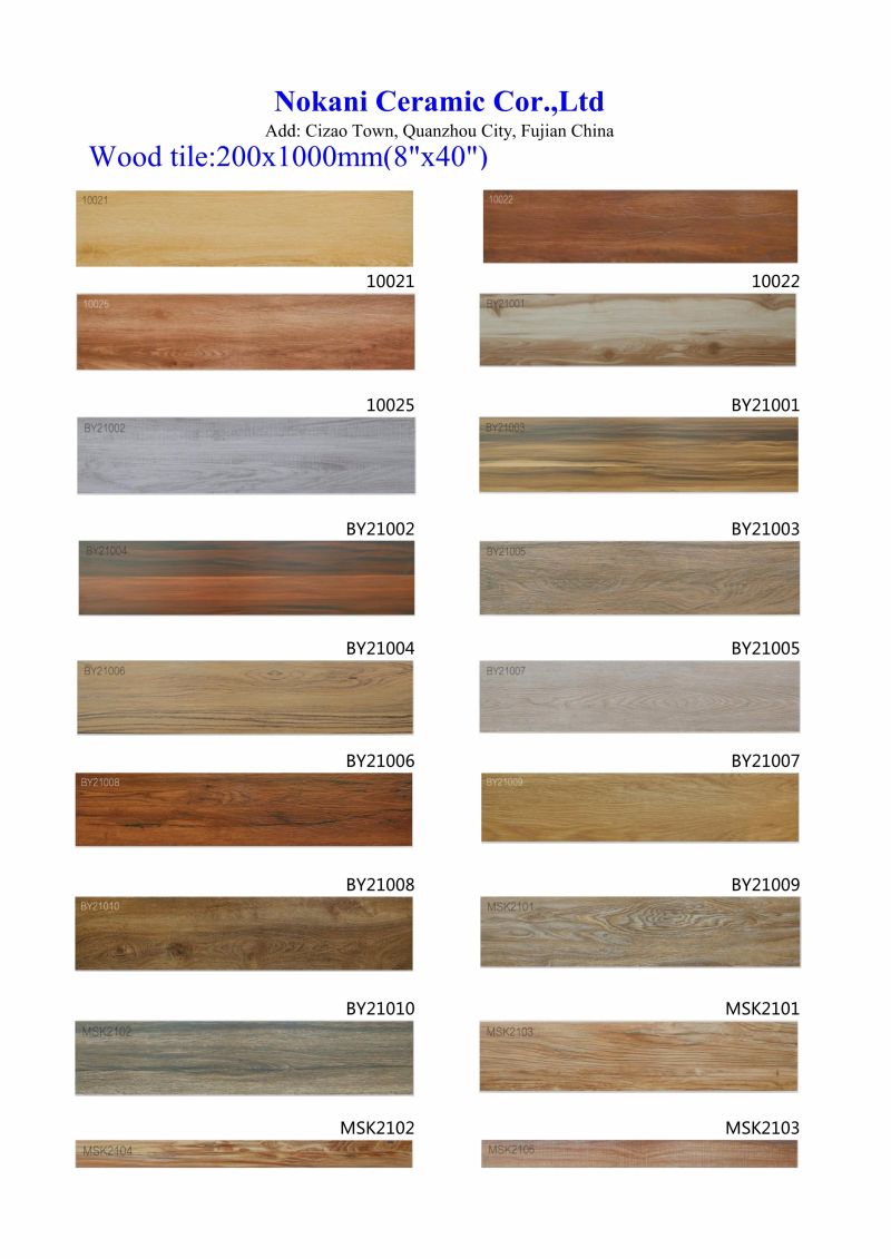 150X800mm Wood Look Ceramic Floor Tiles for Indoor Decoration