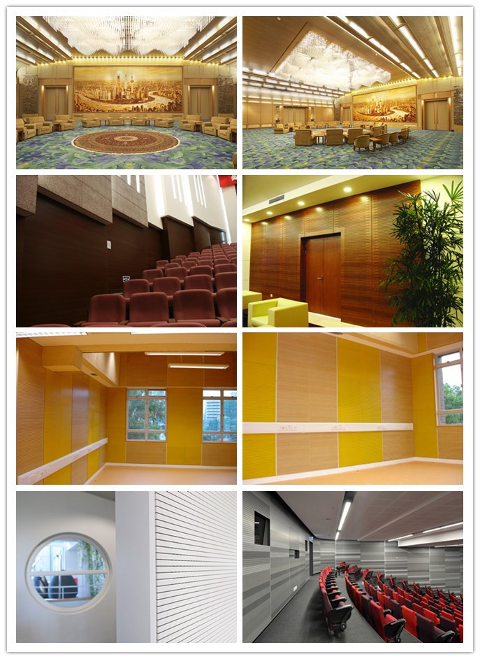 Structural Strength Decorative and Acoustical Panel Wooden Timber Acoustics Panel