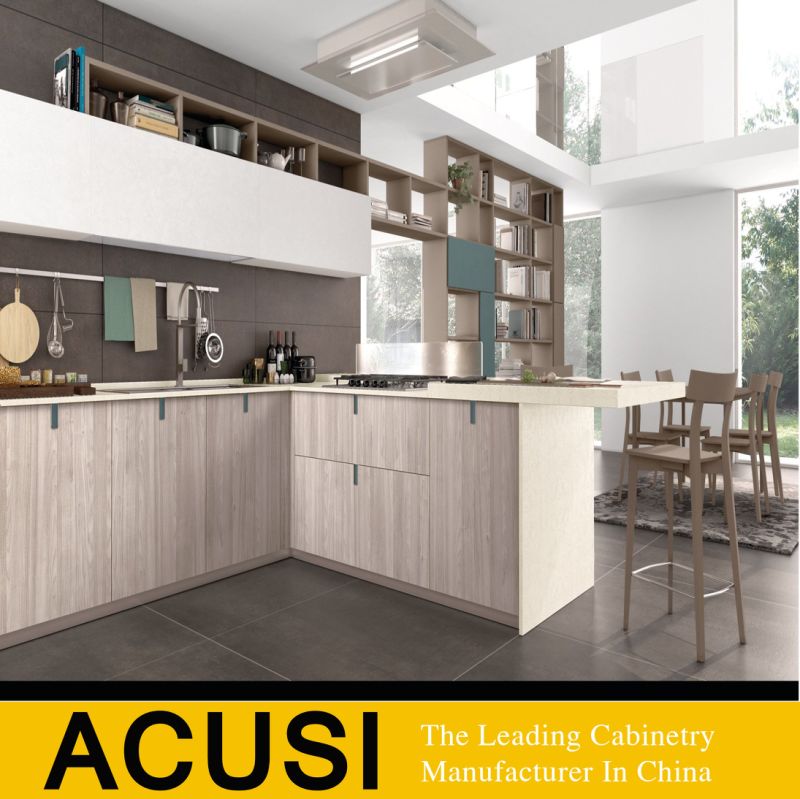 Modern Pure White Flat Panel Lacquer Kitchen Cabinets (ACS2-W209)