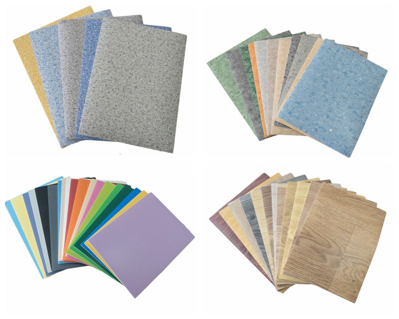 Fireproof Indoor Vinyl Floor Covering Sheet; Resilient PVC Flooring Sheet