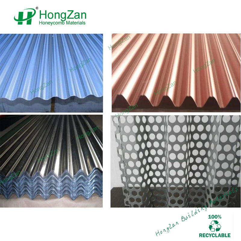 Aluminum Corrugated Core Panel, Solid Corrugated