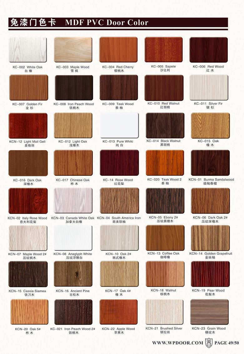 Top Grade Single Leaf Combine Interior MDF Wooden Doors