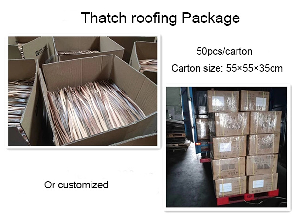 Fireproof Flame Retardant Artificial Plastic Thatch Roof Tile