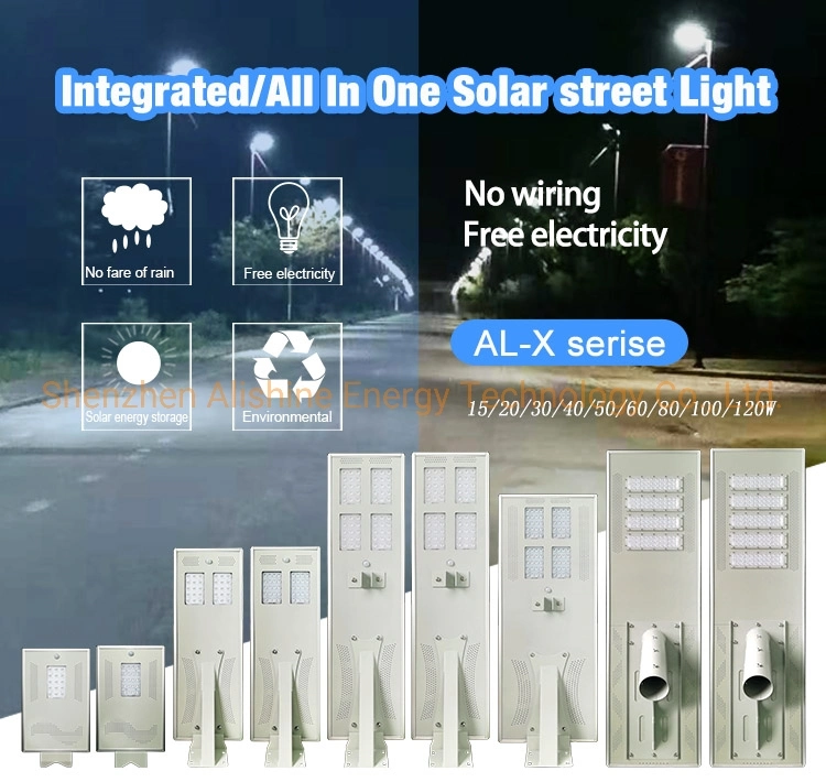 Illuminazione a LED da 60 W Produttore luce solare per esterni integrata per strada