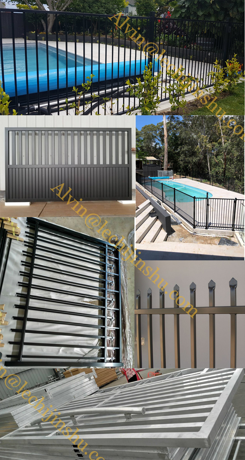 Commercial Security and Ornamental Aluminum Material Top Fence Panel