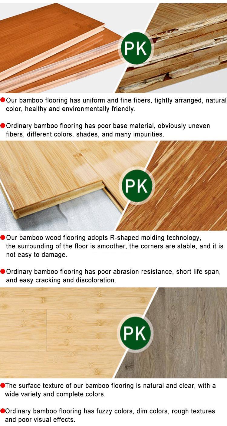 Solid Bamboo Material Fireproof Waterproof Bamboo Flooring