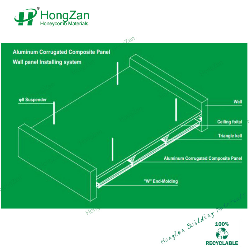 Curve Perforated Solid Aluminum Ceiling Panel