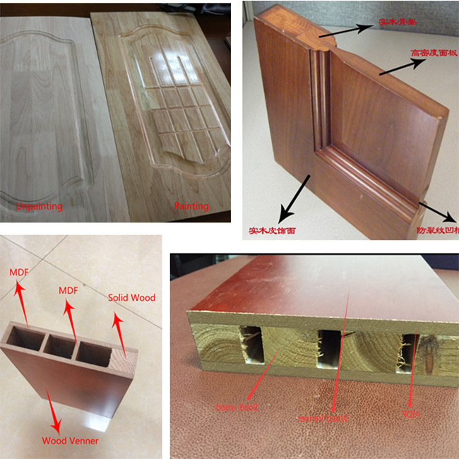 Solid Wood Non-Painting PVC Film Finished Interior Wood Door