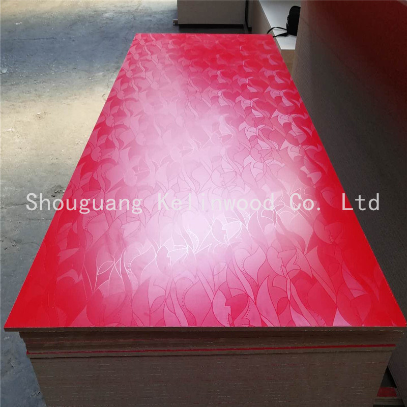 Moisture-Proof Green Core Melamine Coated Wood Sheet Veneer MDF Board