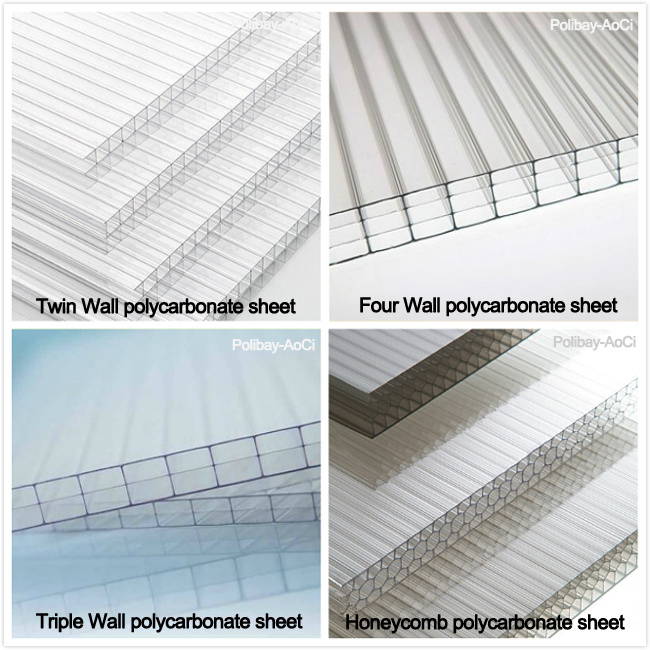 UV Protected 4mm-16mm Lexan Polycarbonate Sheet Price Sun Sheet Price PC Sheet Price