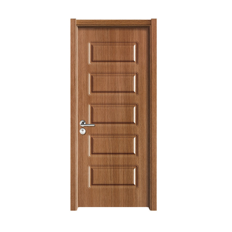 Raised Panel PVC Wood Door for Interior