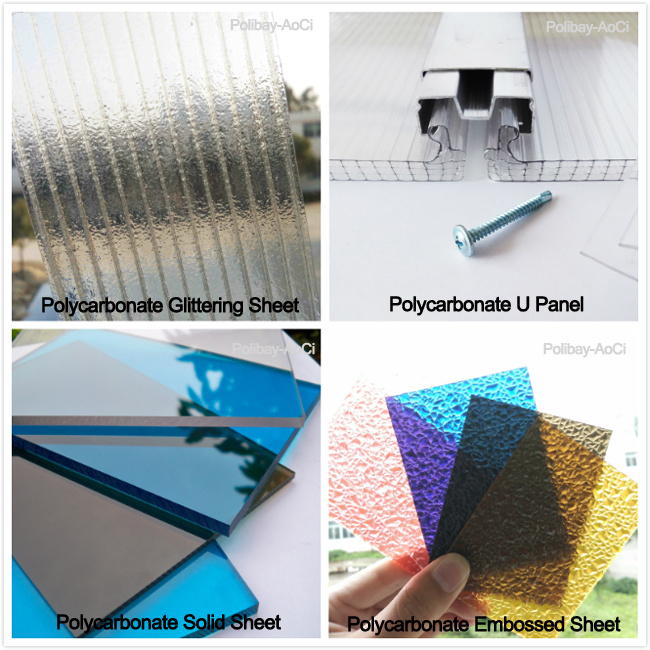 UV Protected 4mm-16mm Lexan Polycarbonate Sheet Price Sun Sheet Price PC Sheet Price