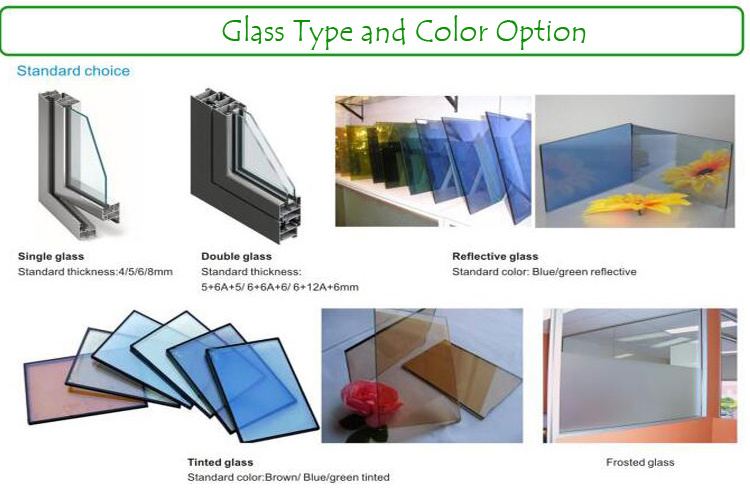 Hurricane Impact PVC Casement Window with Wooden Color