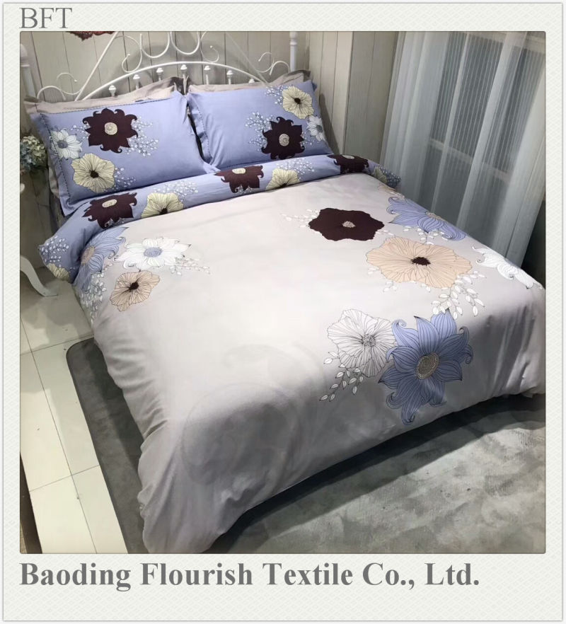 Home Printing Bed Sheets/Eco-Friendly 4PCS Cotton Comforter Cover Bedding