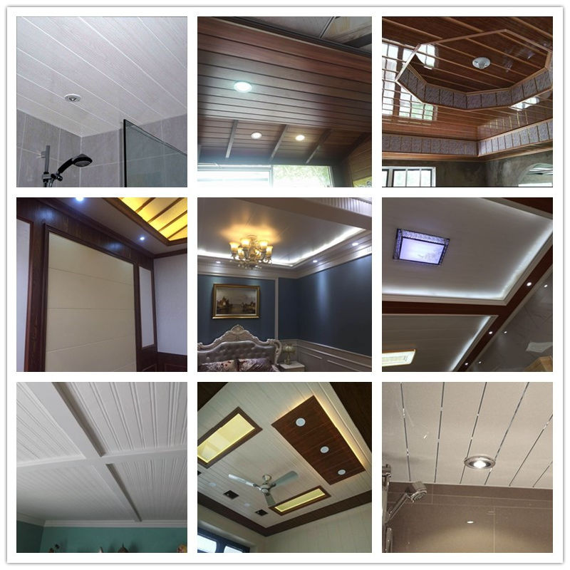 7X200mm PVC Ceiling Panel Wood Printing Interior Decoration Panel De PVC