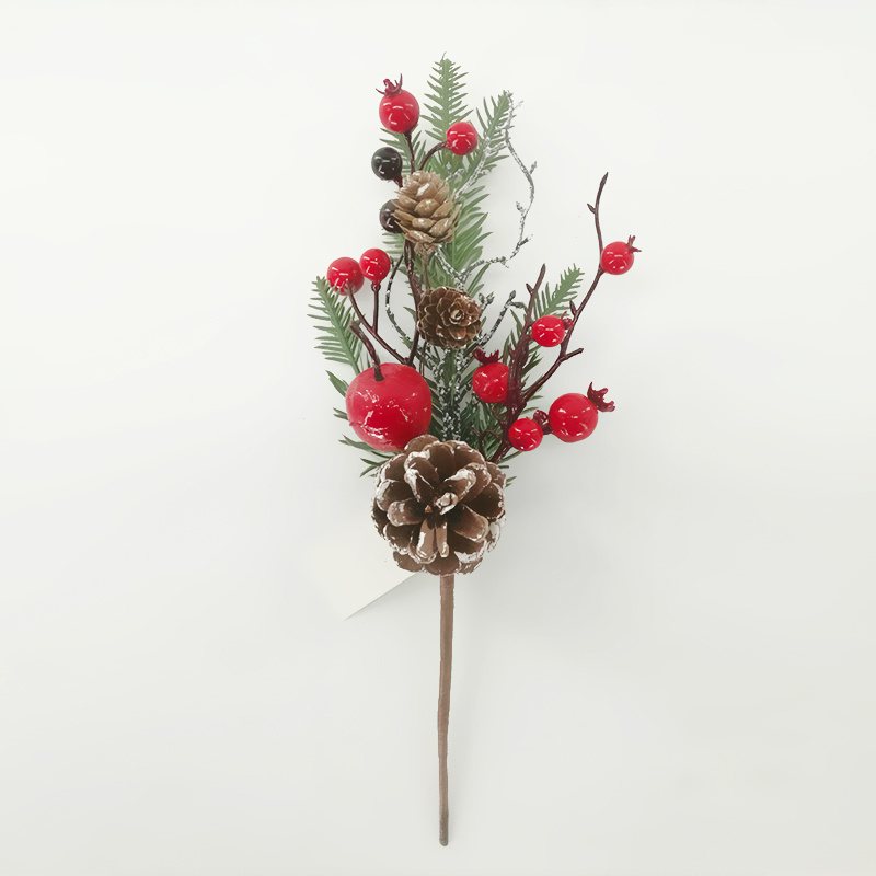 Red Berry/Leaves /Pine Leaves Wreath Artificial Flower