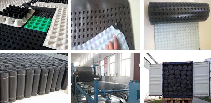 Green Roof Nonwoven Composite HDPE Dimple Drainage Board/sheet