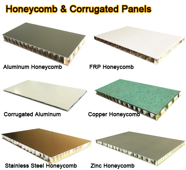 Honeycomb Thin Stone Type Aluminum Vacuum Panels Ral9016