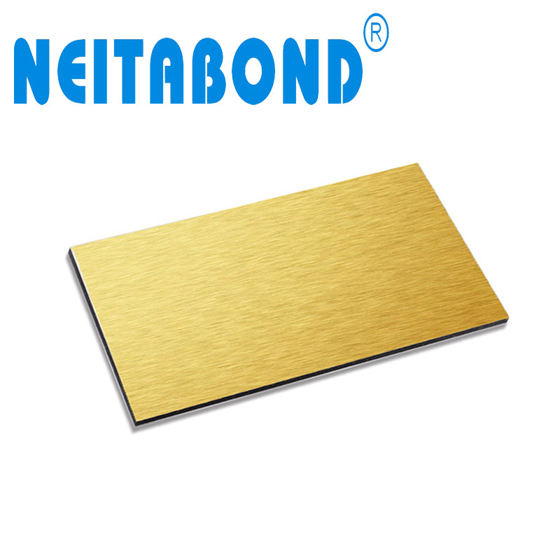 Gold Brush ACP Aluminum Composite Panel Price with 16 Years Supplier