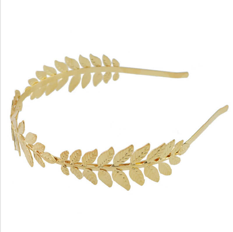 Fashion Jewelry Hair Accessories Metal Leaf Hair Band