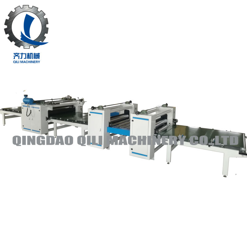 Double Glue Coating PVC Film MDF Panel Laminating Machine