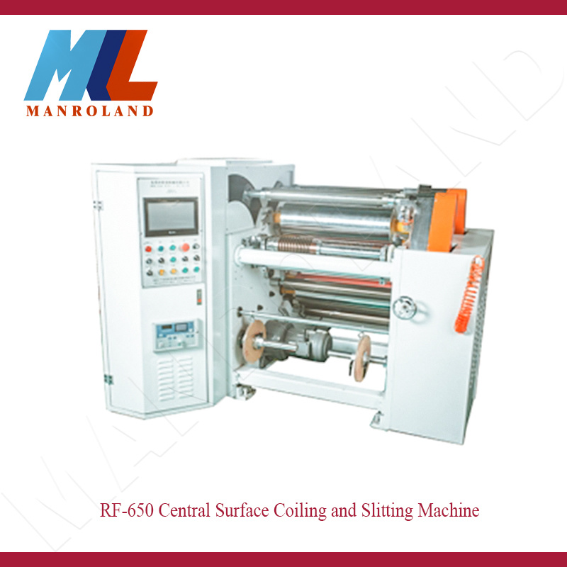 RF-650 Film Coil Material Central Surface Coiling Slitter.