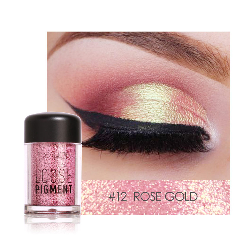 Glitter Eye Shadow 18 Colors Cosmetic Makeup Diamond Eyes Pigment Powder Single Eye Shadow