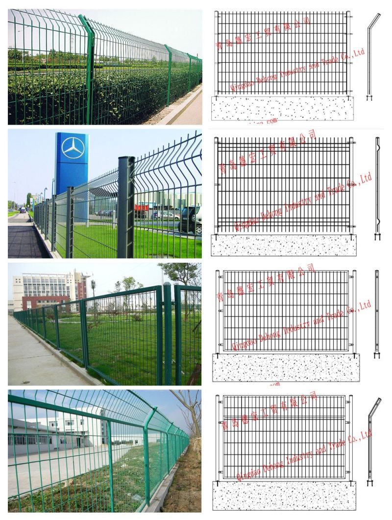 High Quantity PVC Coated Ornamental Wrought Iron Wire Mesh Fence