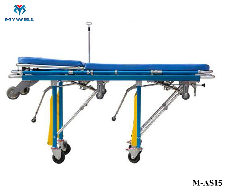 M-As15 Bariatric&#160; Ambulance&#160; Stretcher&#160; Red&#160; Leaf Lift