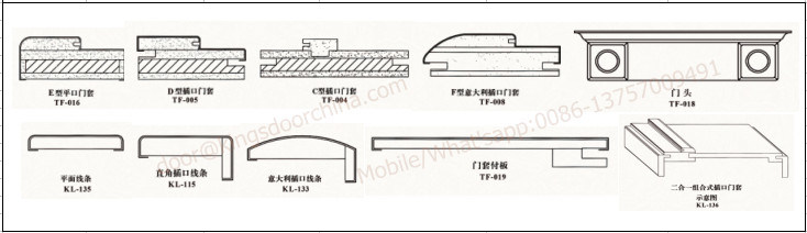 Top Grade Single Leaf Combine Interior MDF Wooden Doors