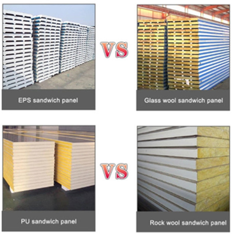 Shandong Composite Rock Wool Sandwich Panel/Rockwool Sandwich Panel