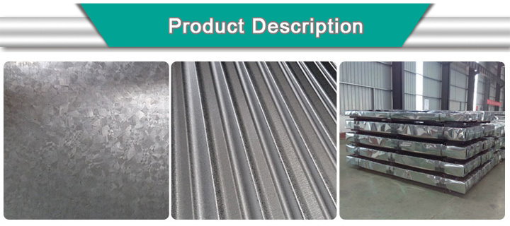 Dx51d 0.18mm Zinc Coated Corrugated Steel Roofing Sheet