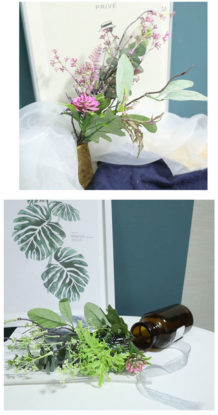 Artificial Eucalyptus Leaves Branch Fake Leaf Table Decoration Dy1-3227