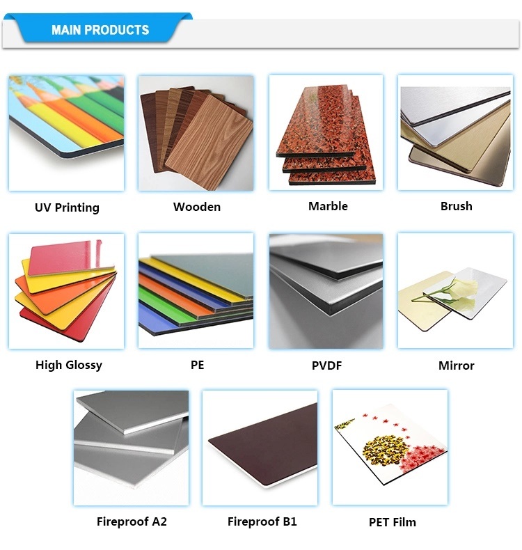 Building Material ACP A2 Fireproof Aluminium Composite Panel