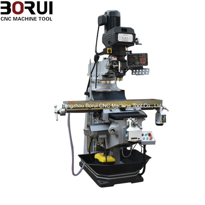 China Type Turret Milling Machine Drill with Table Size 305X1370mm