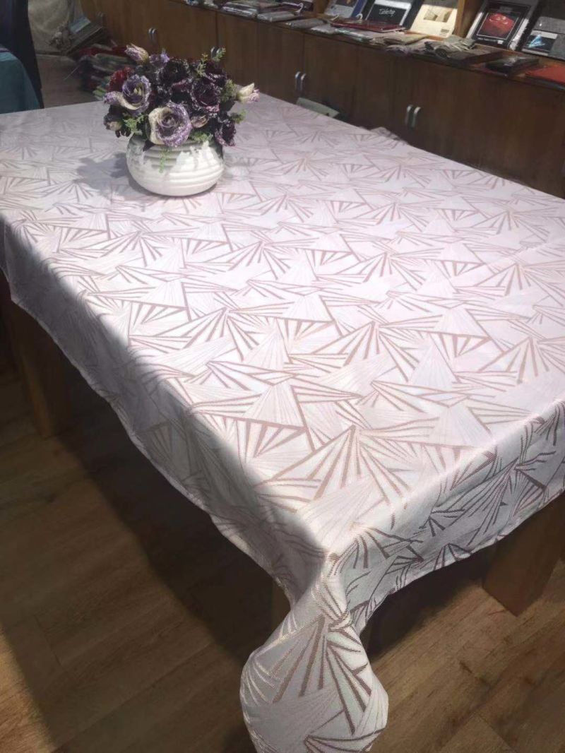 Wholesale Table Linens Jacquard Polyester Table Cloth