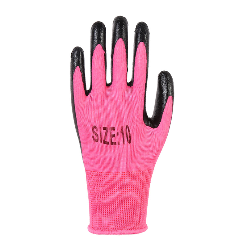 Factory Durable Labor Glove, Industrial Nitrile Protective Safety Work Gloves