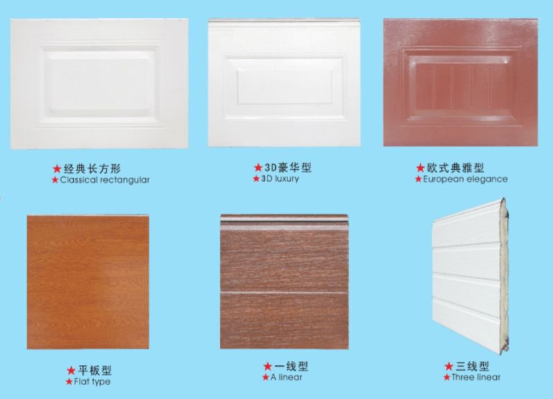 Large Size External Polyurethane Foam Panel Industrial Sectional Door