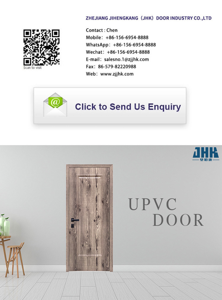 UPVC Bathroom Door Waterproof Finishes Types UPVC Door