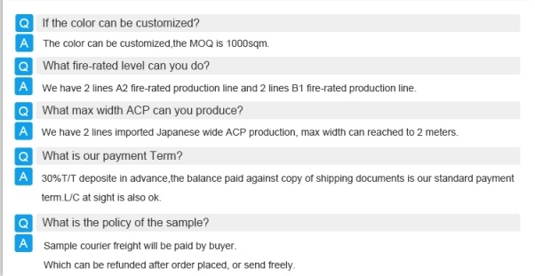 Eco Light Weight Glossy 3mm 4mm ACP Aluminum Composite Panel