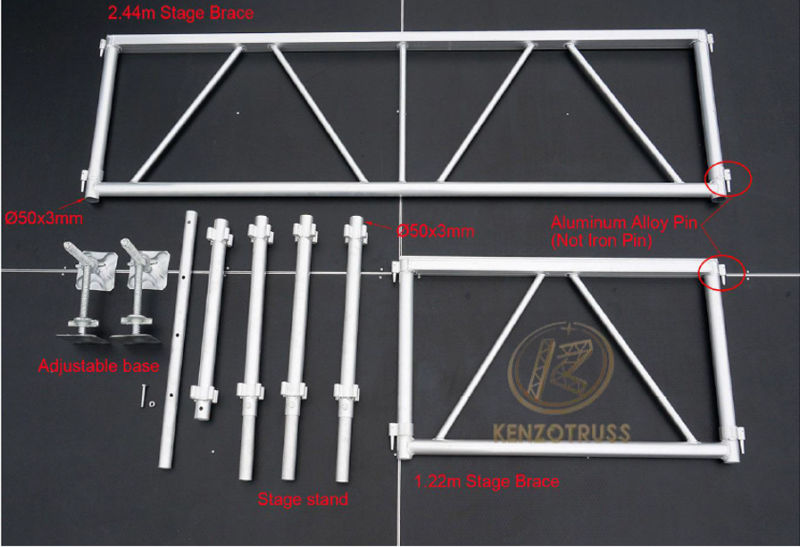 Adjustable Aluminum Outdoor Performance Concert Stage Portable Stage