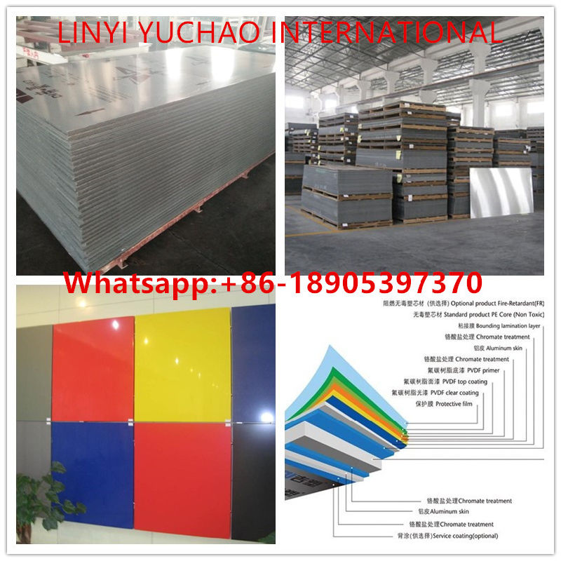 Good Price 3mm 4mm 5mm Sandwich Board Fireproof Composite Panel ACP