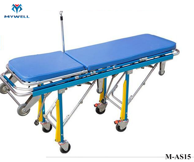 M-As15 Bariatric&#160; Ambulance&#160; Stretcher&#160; Red&#160; Leaf Lift