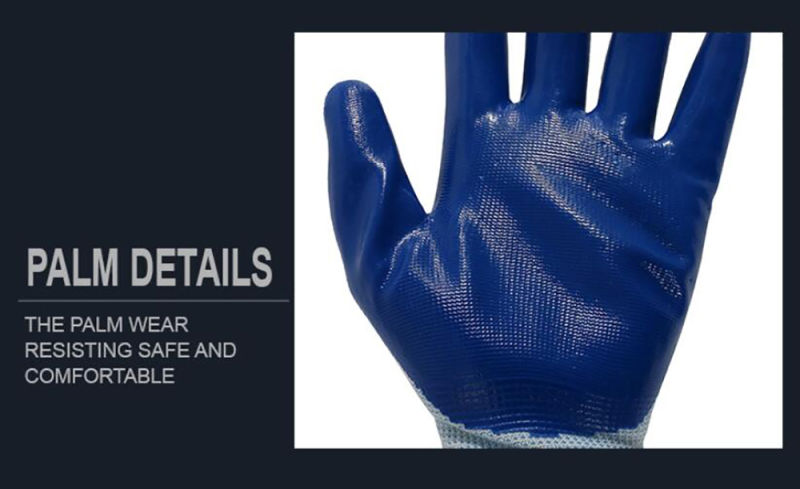 Nitrile Coated Labor Protective Industrial Working Safety Gloves (NS001)