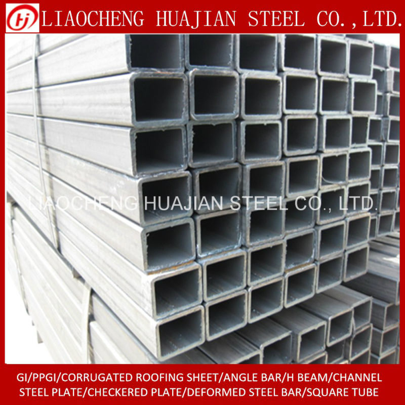 Q235B Hot Dipped Galvanized Square Pipe for Construction