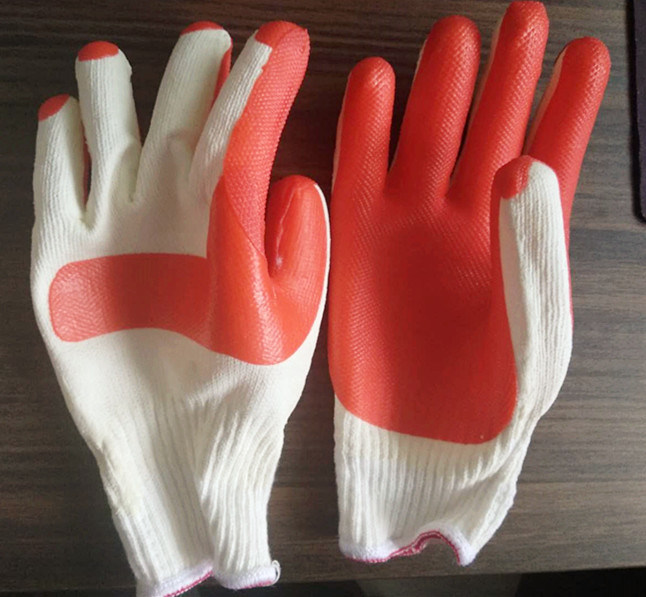 Rubber Sheet Coated Labor Working Gloves/Safety Work Gloves